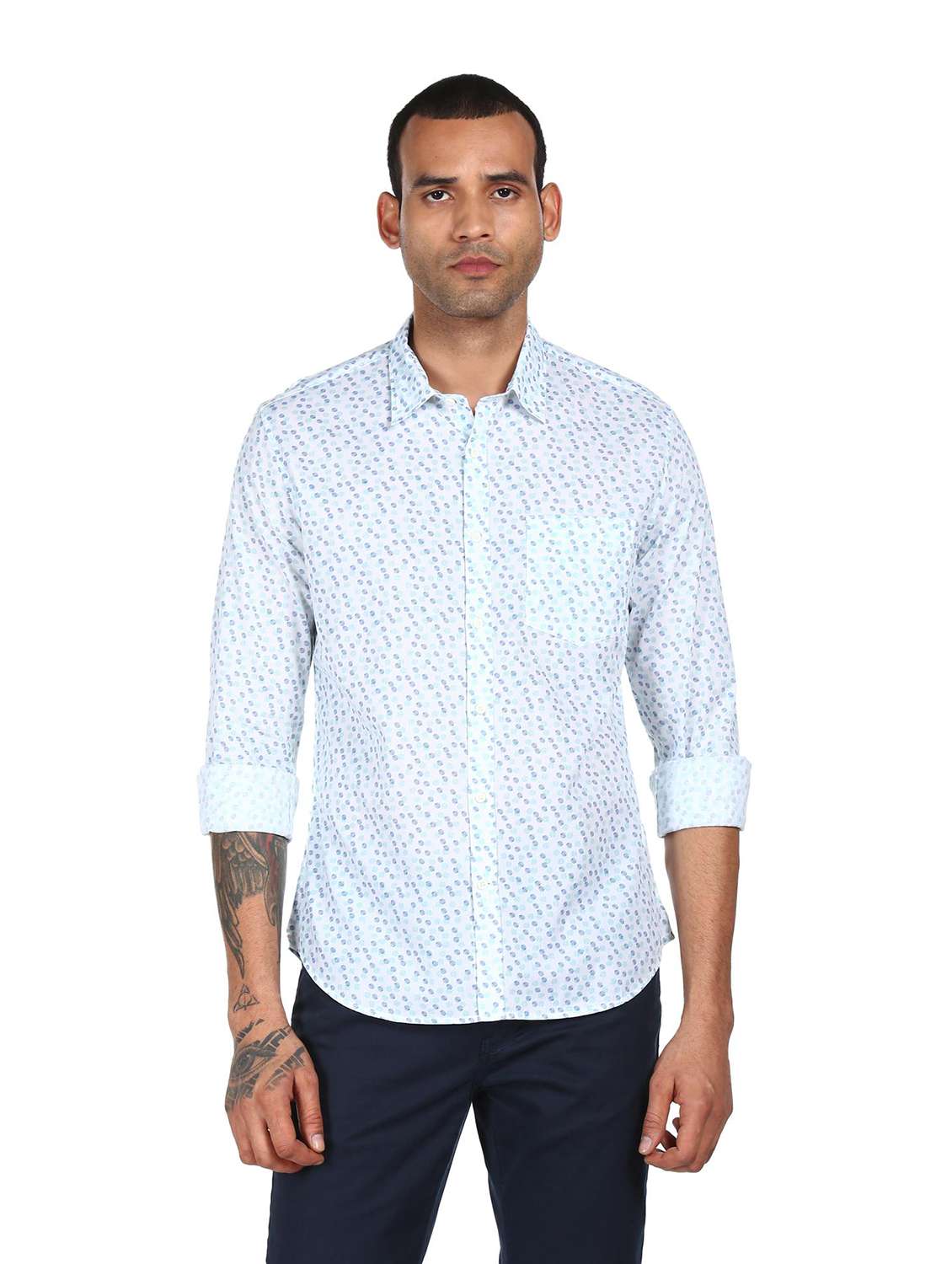 mens printed casual shirt - 18038475 -  Zoom Image - 0