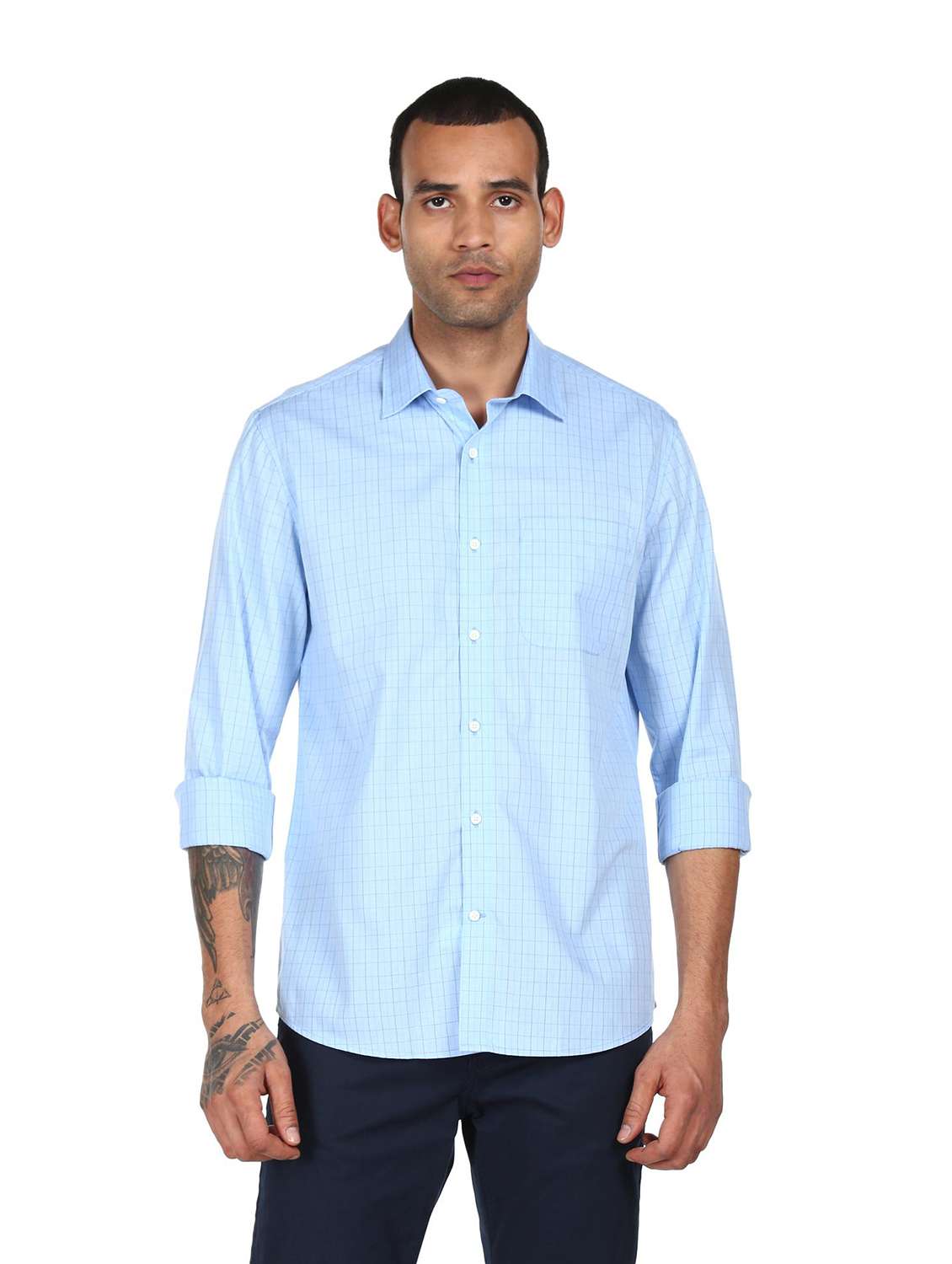 mens checks casual shirt - 18038484 - Zoom Image - 0