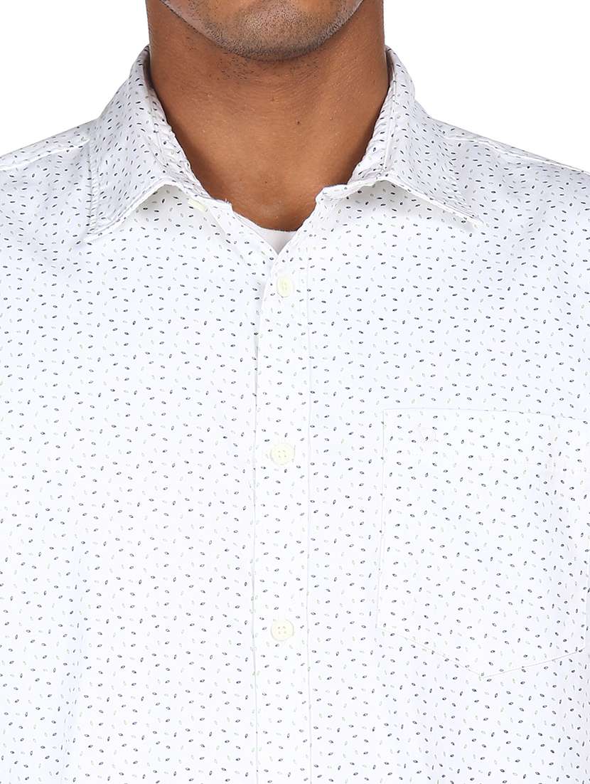mens micro print casual shirt - 18038523 -  Standard Image - 5
