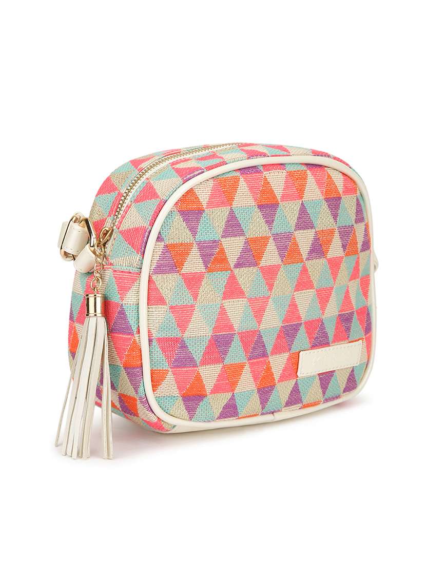 white leatherette (pu) sling bag - 18038702 - Standard Image - 3
