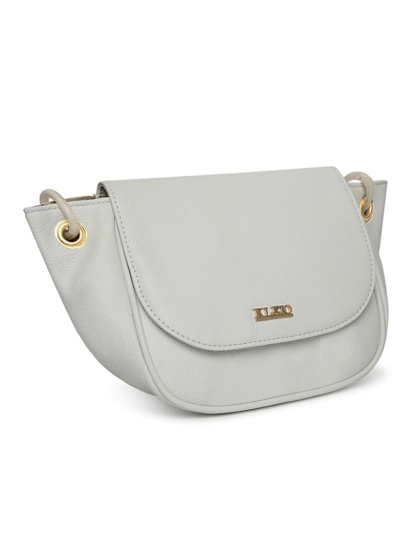 white leatherette (pu) sling bag - 18038779 - Standard Image - 3