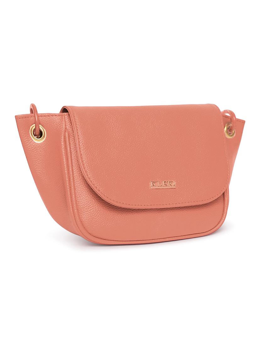 pink leatherette (pu) sling bag - 18038785 - Standard Image - 3