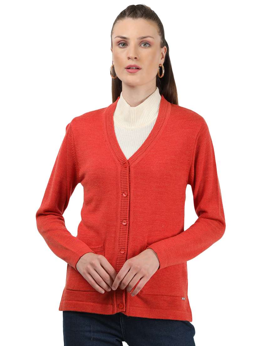 Buy online Long Sleeved Wool Cardigan 