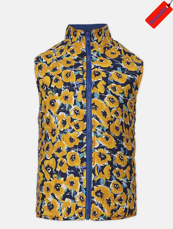 yellow printed reversible jacket  - 18039781 -  Zoom Image - 0