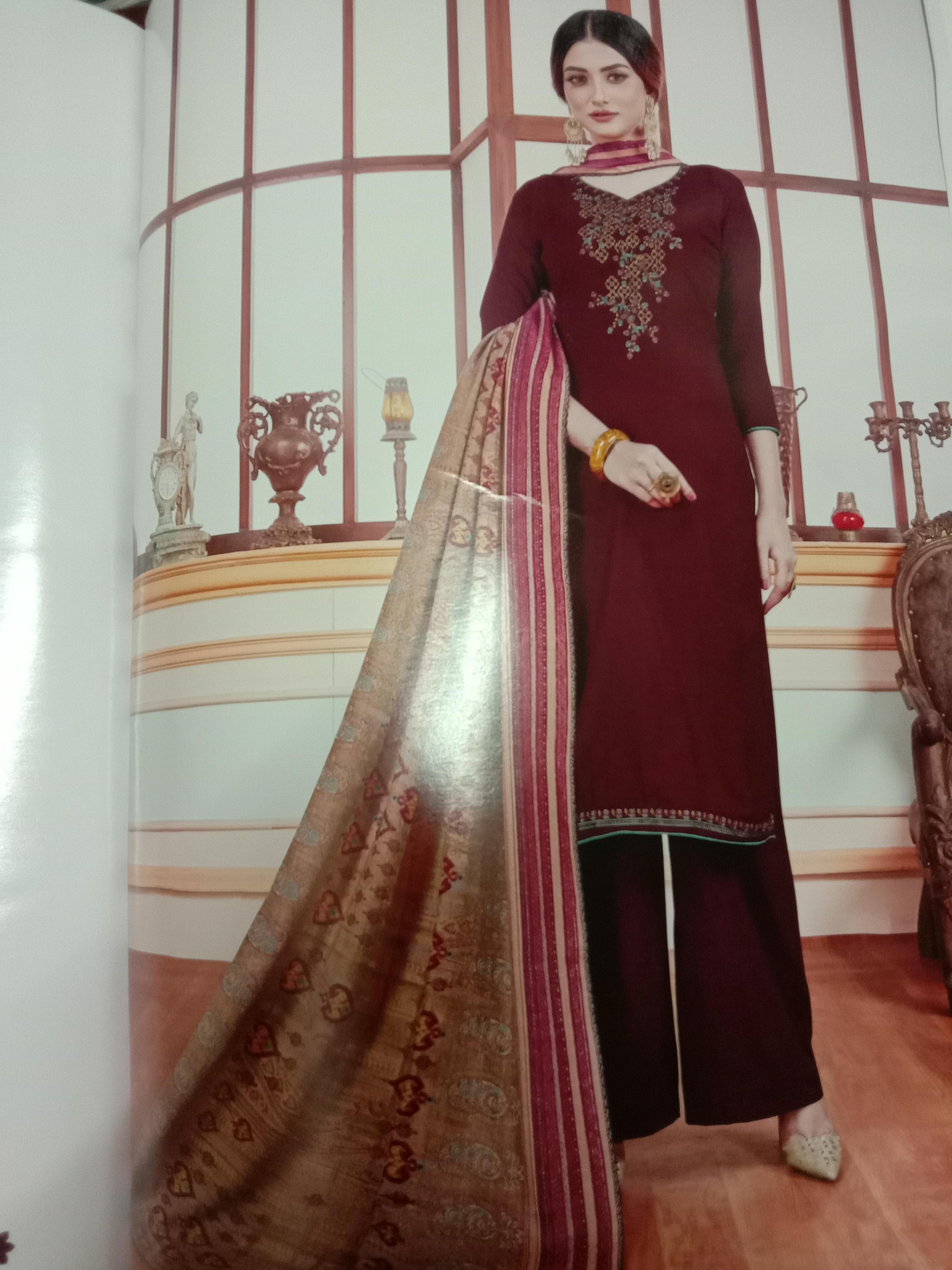 suite dupatta shalwar in silk - 18039879 - Zoom Image - 0