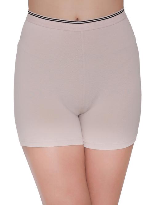 beige solid boy shorts panty - 18040367 - Standard Image - 0