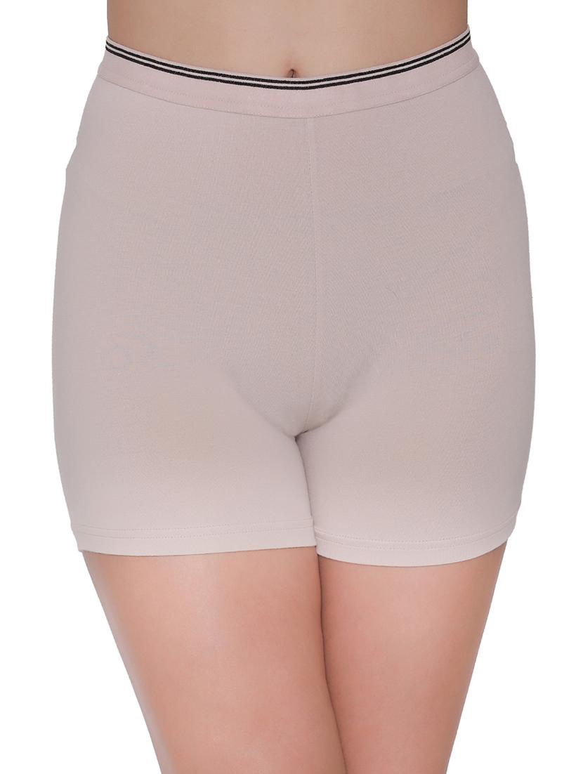 beige solid boy shorts panty - 18040367 - Zoom Image - 0