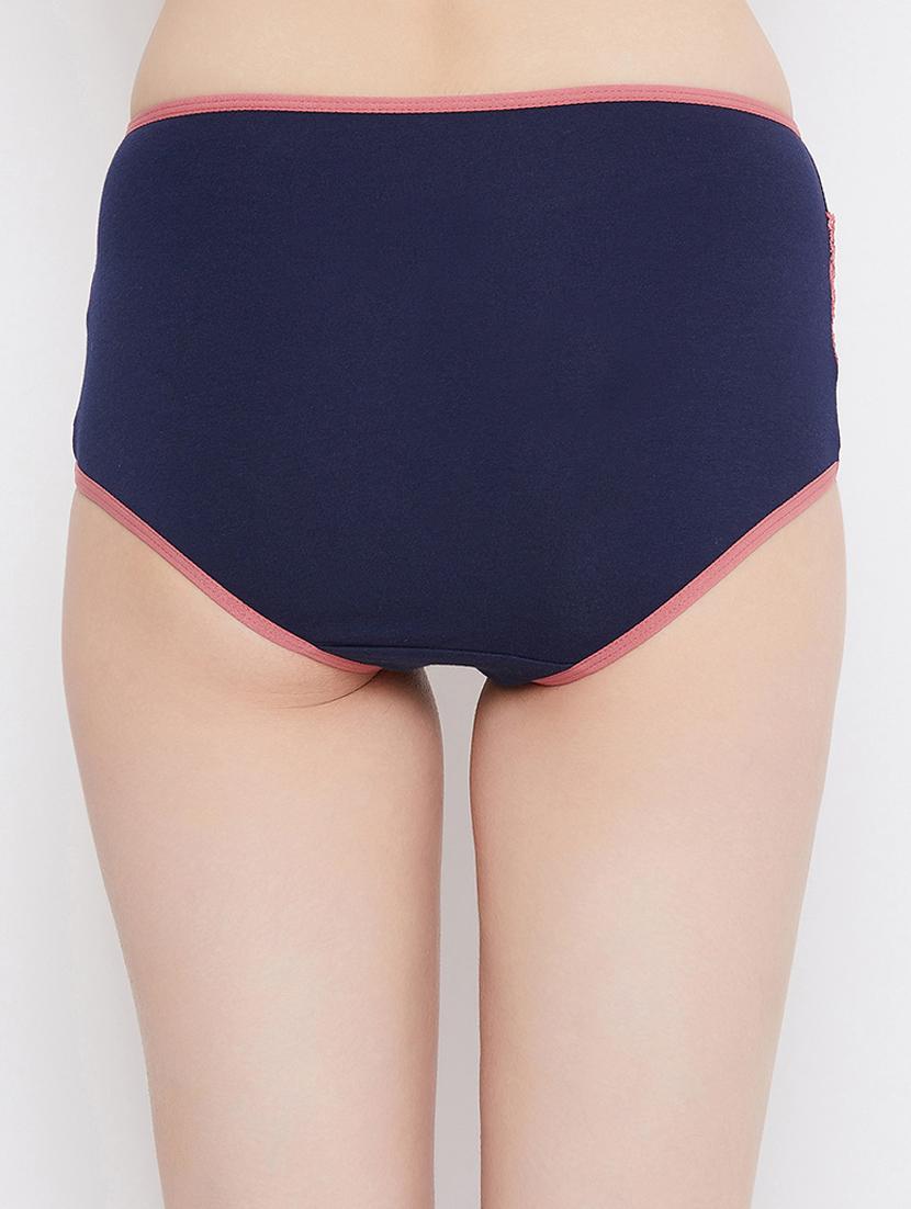 blue solid hipster panty - 18040407 - Standard Image - 3