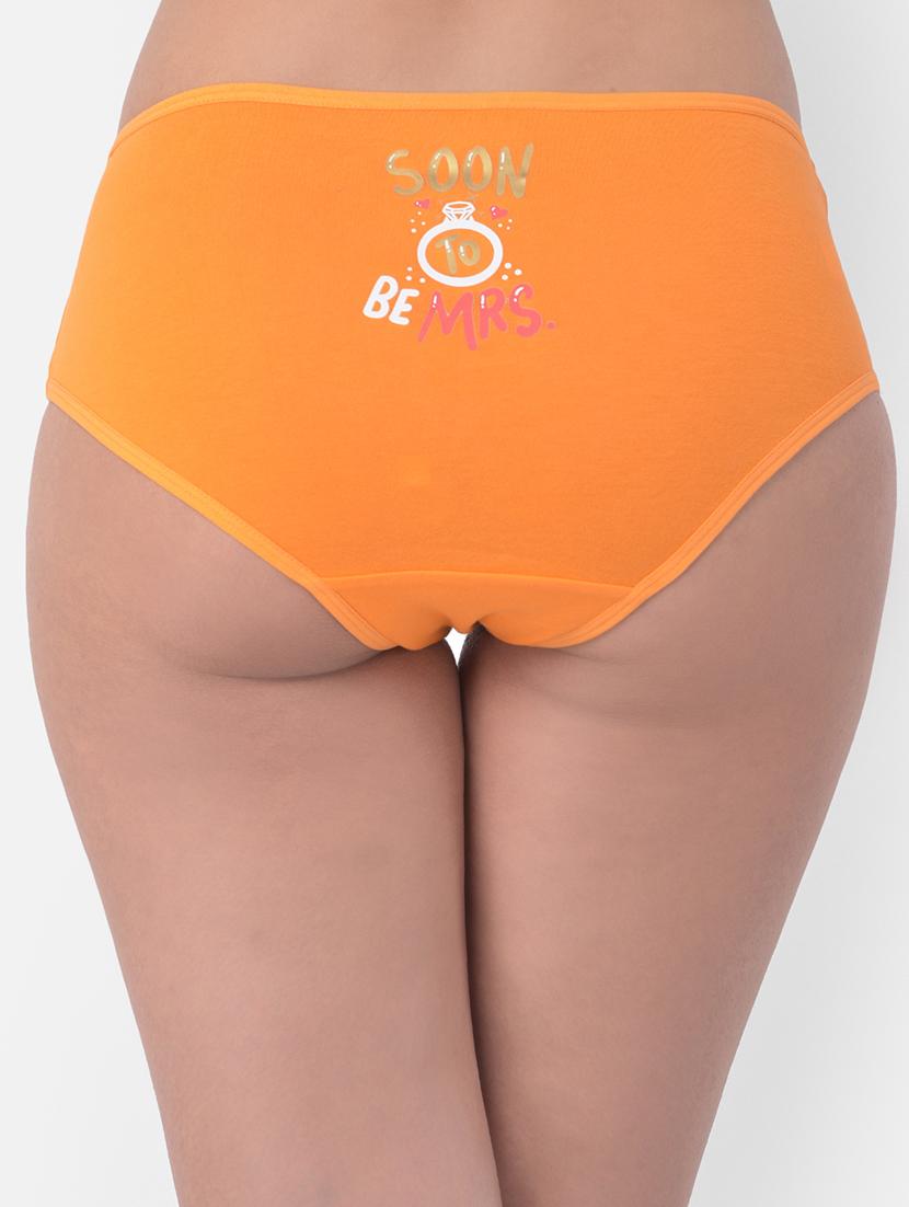 orange solid hipster panty - 18040494 - Standard Image - 3