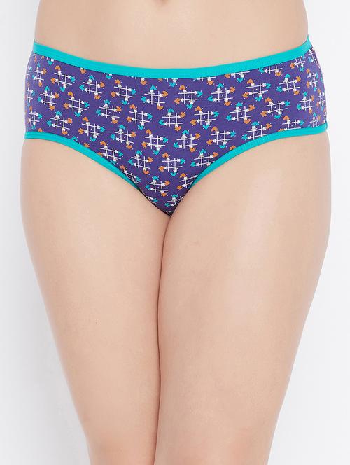 multi colored printed hipster panty - 18040559 - Standard Image - 0