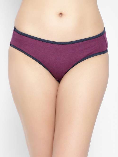low rise solid bikini panty - 18040576 - Standard Image - 0
