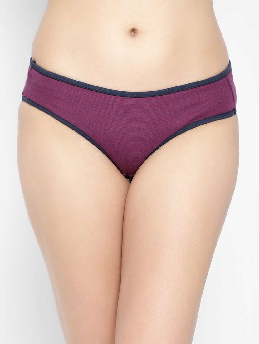 low rise solid bikini panty - 18040576 - Zoom Image - 0