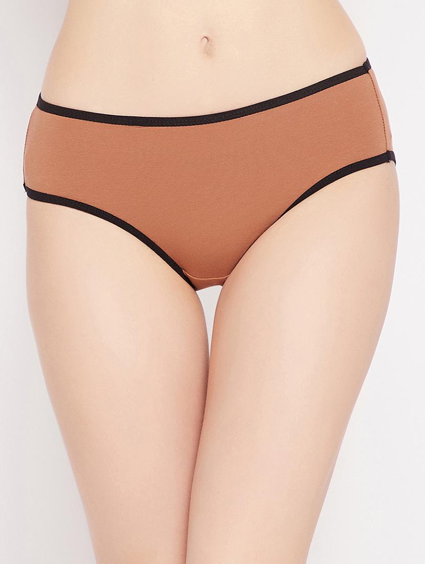 orange solid bikini panty - 18040599 - Zoom Image - 0