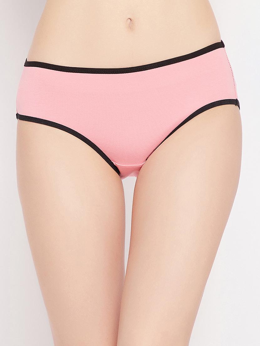 pink solid bikini panty - 18040601 - Zoom Image - 0