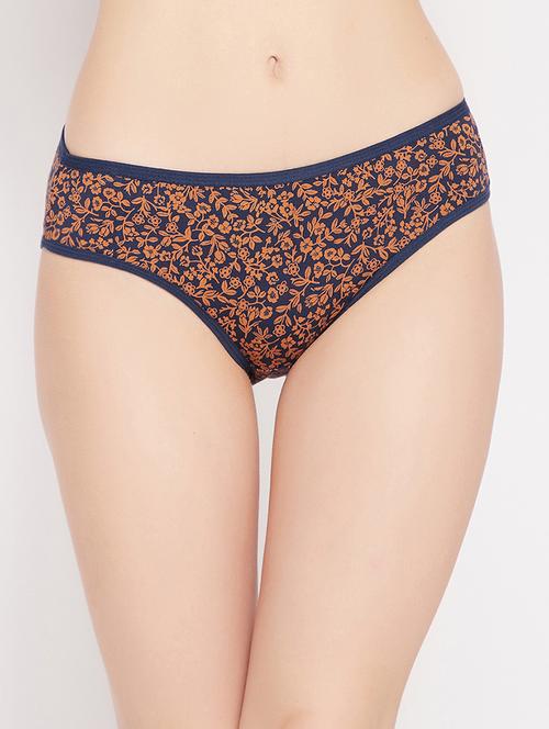 orange printed bikini panty - 18040605 - Standard Image - 0