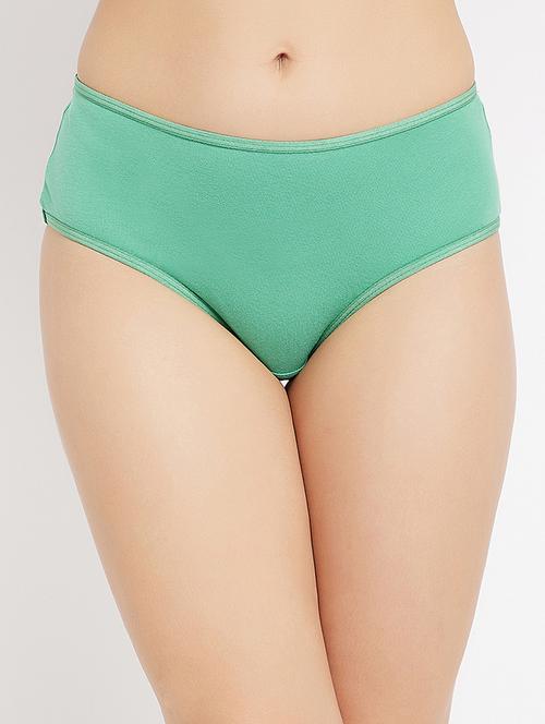 green solid hipster panty - 18040627 - Standard Image - 0