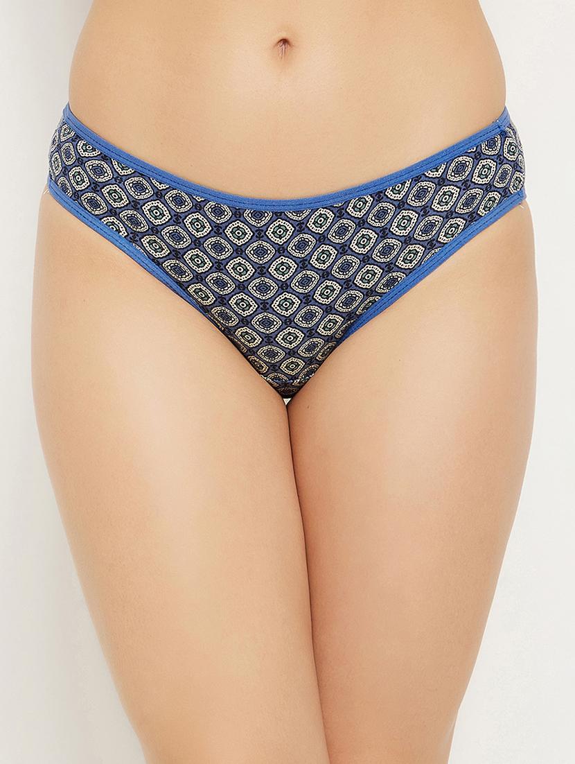 blue printed bikini panty - 18040667 - Zoom Image - 0