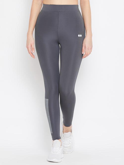 high rise solid track pant - 18040700 -  Standard Image - 0