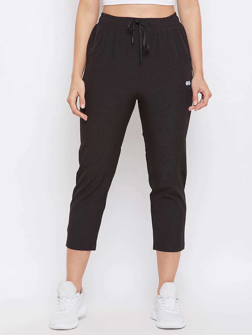 high rise solid track pant - 18040708 -  Zoom Image - 0