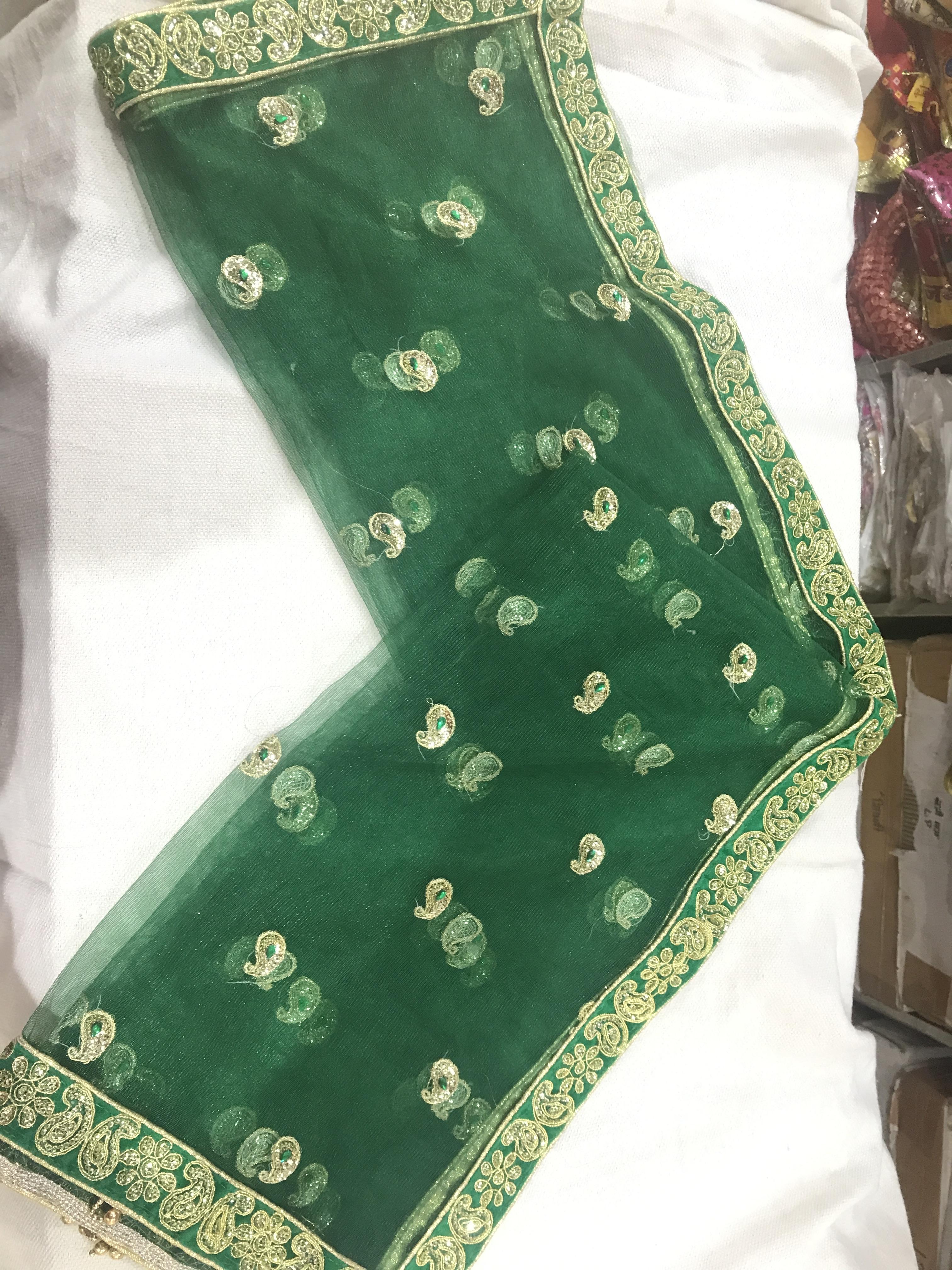 full size green dupatta  - 18040978 -  Zoom Image - 0