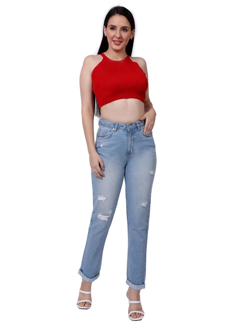 high rise stone washed jean - 18041264 - Standard Image - 3