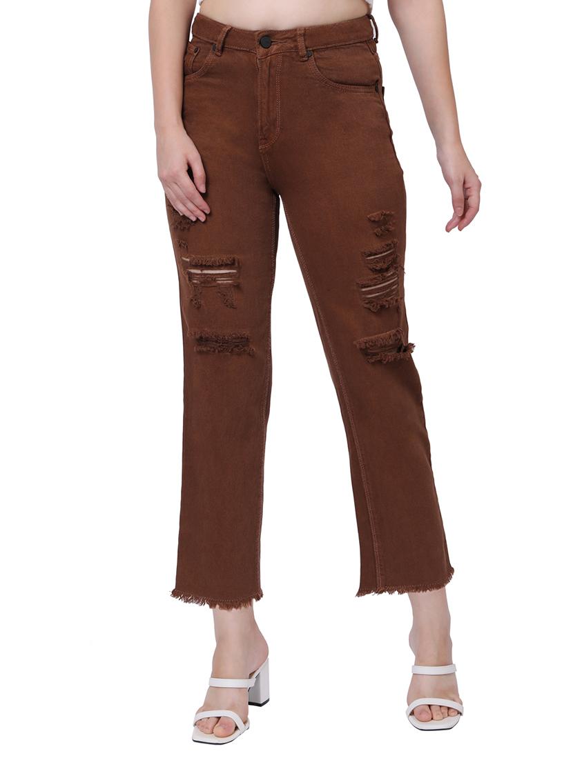 mid rise distressed jean - 18041266 -  Zoom Image - 0