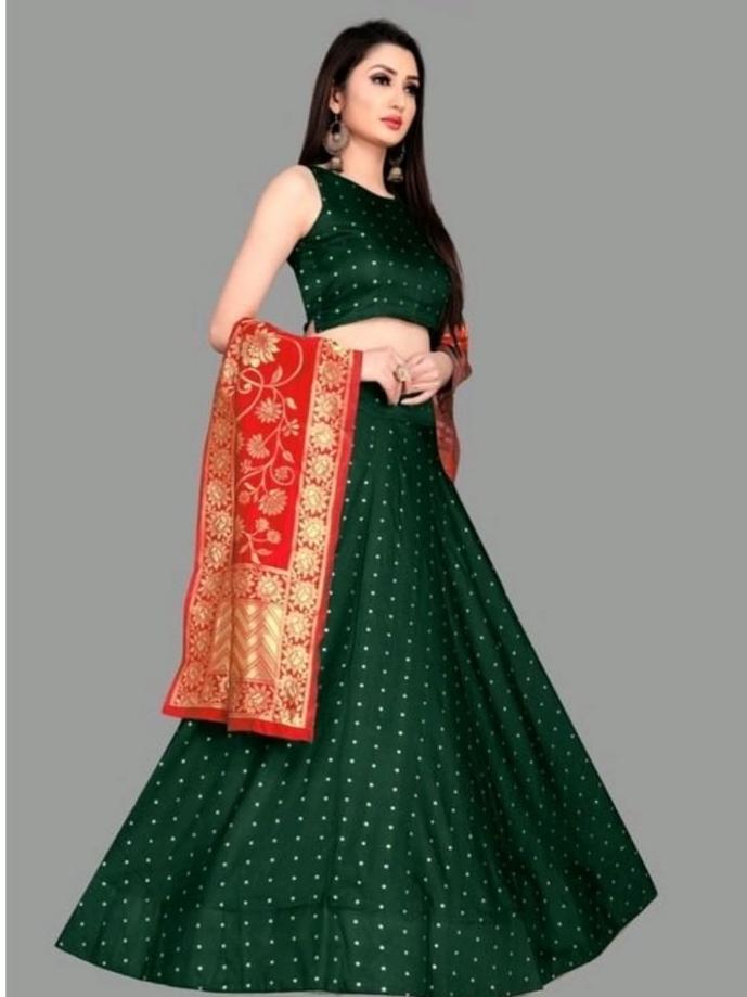 jacquard but i lehenga choli with  - 18041277 -  Zoom Image - 0