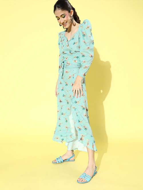 women's asymmetric floral dress - 18041382 -  Standard Image - 0