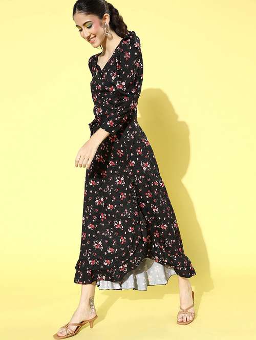 women's layered floral dress - 18041383 -  Standard Image - 0