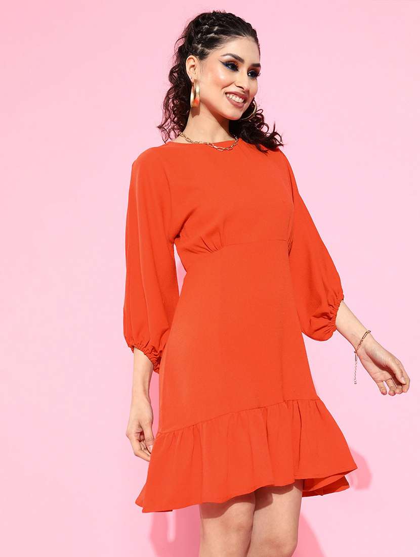 women's tiered dress solid dress - 18041417 - Zoom Image - 0