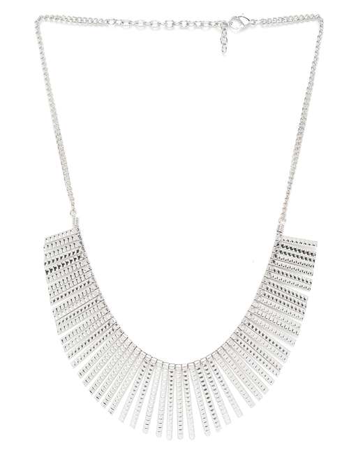 women silver-plated spiked tribal necklace - 18041712 -  Standard Image - 0