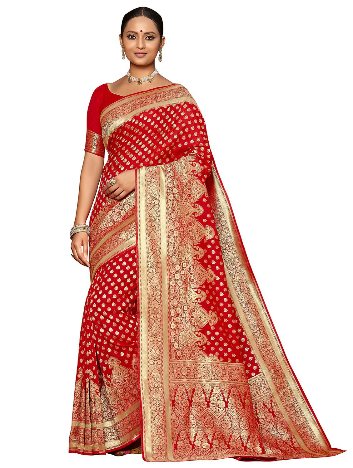 women's banarasi saree with blouse