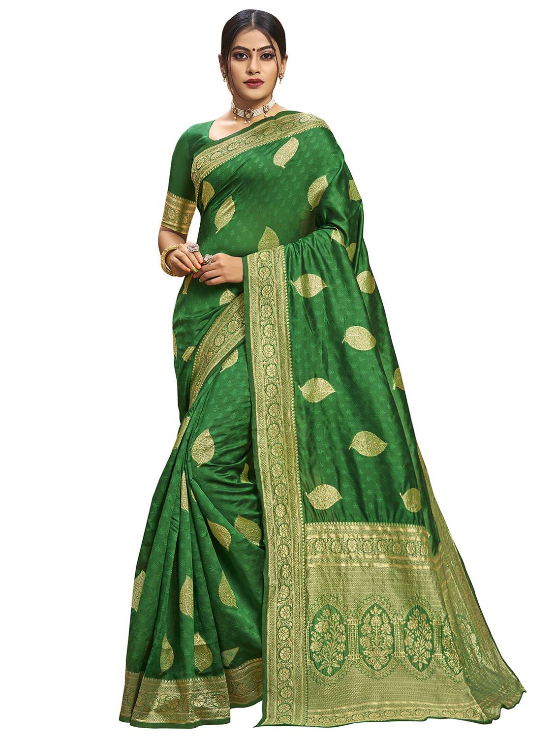 women's banarasi saree with blouse