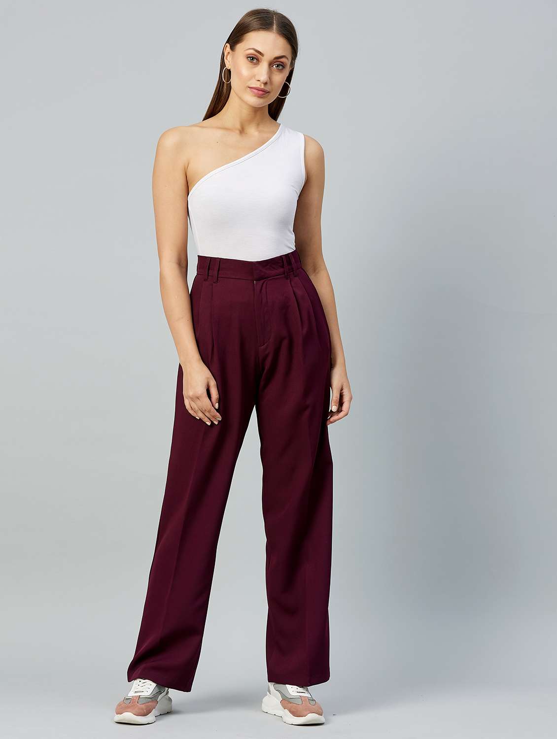 high rise wide leg trouser - 18042160 -  Standard Image - 3