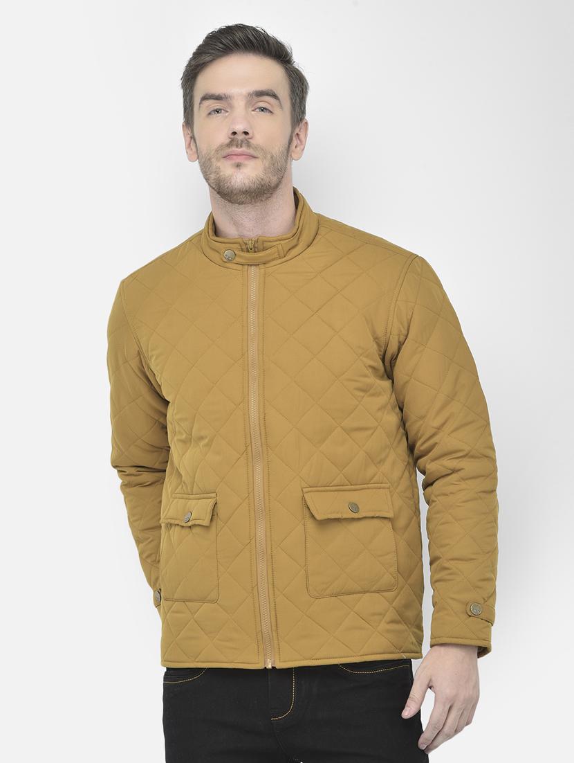 gold solid quilted jacket - 18042962 -  Zoom Image - 0