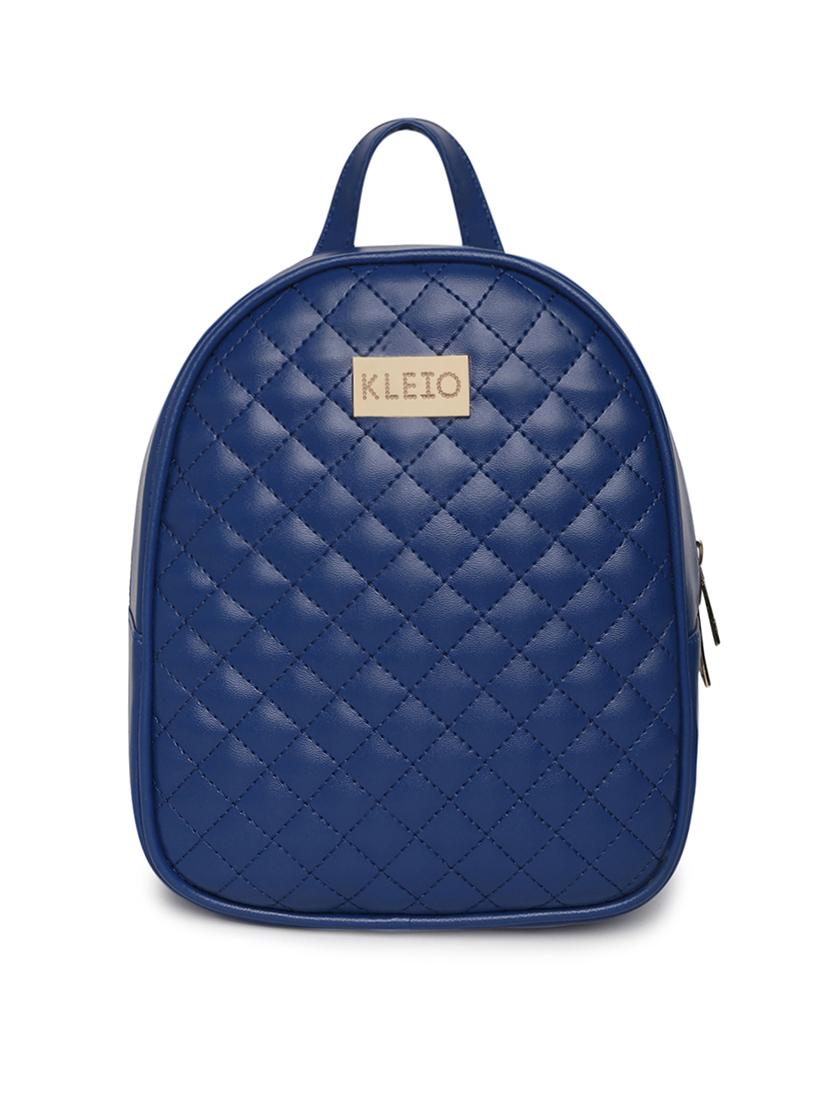 blue leatherette (pu) regular backpack - 18044006 - Zoom Image - 0