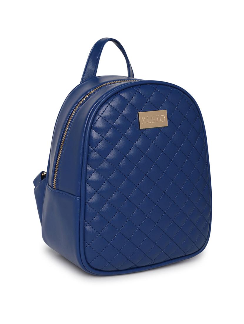 blue leatherette (pu) regular backpack - 18044006 - Standard Image - 3