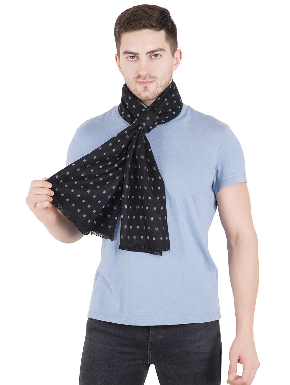 multi colored wool muffler