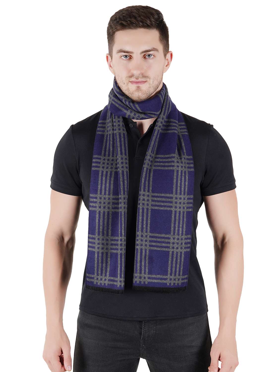 multi colored wool muffler - 18044731 - Standard Image - 3
