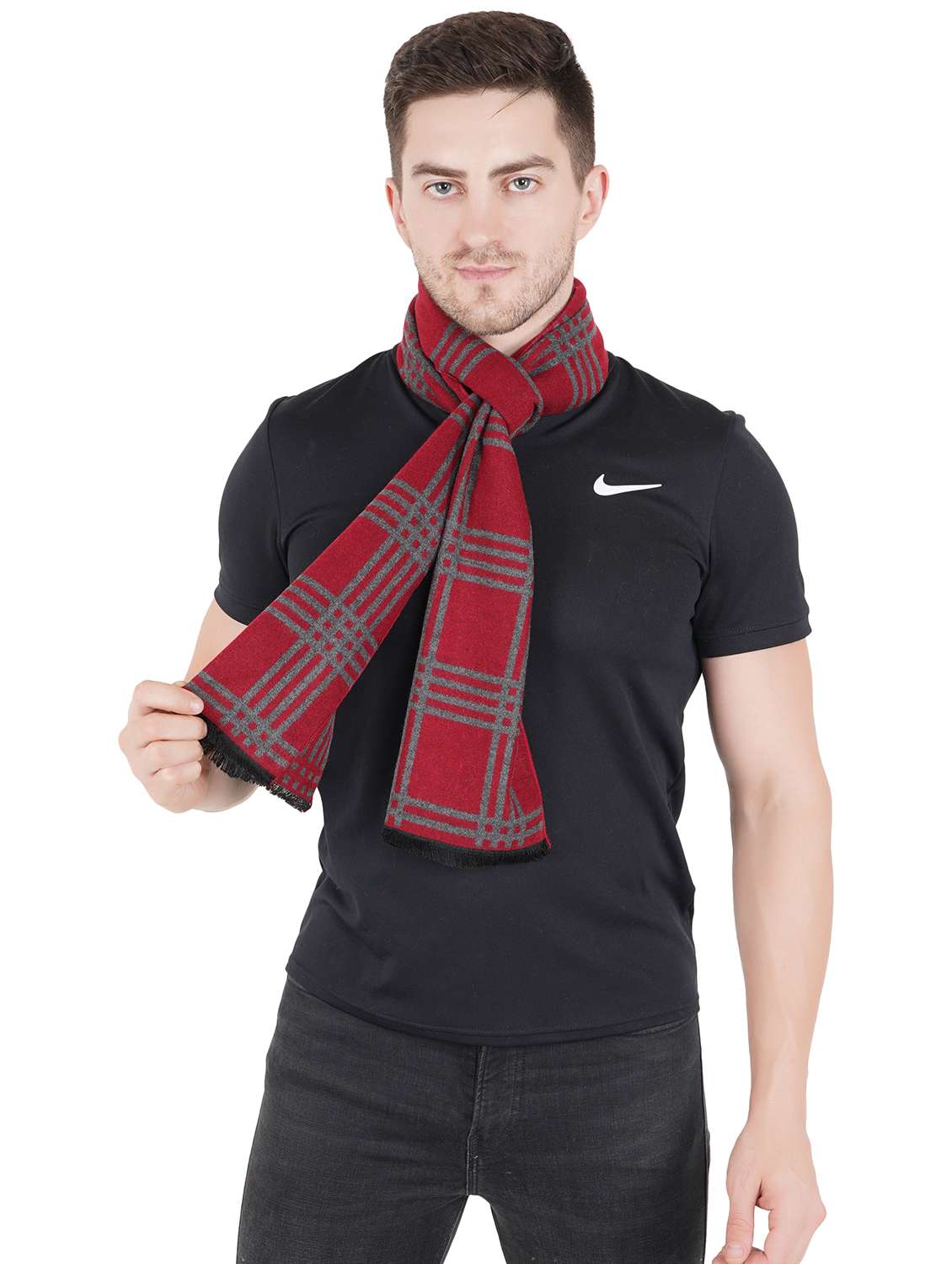 multi colored wool muffler
