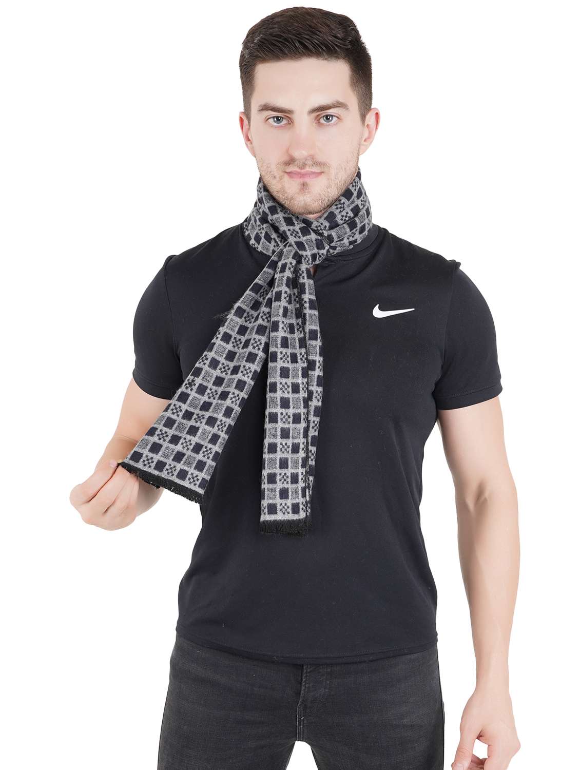 multi colored wool muffler