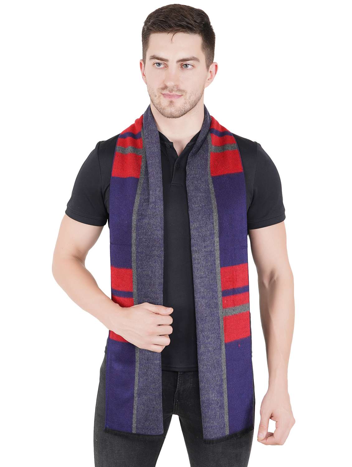 multi colored wool muffler - 18044736 - Standard Image - 3
