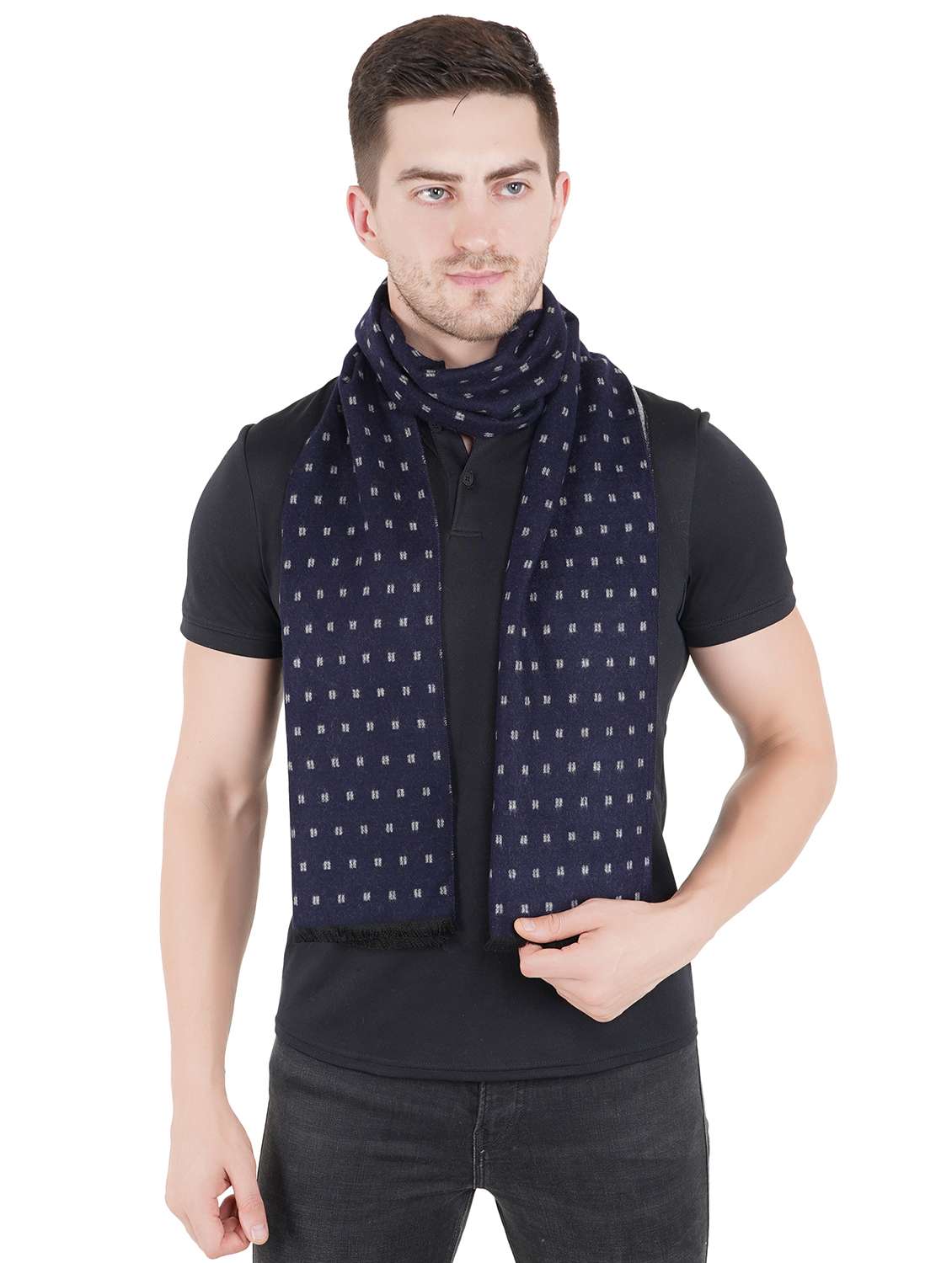 multi colored wool muffler - 18044738 - Standard Image - 3