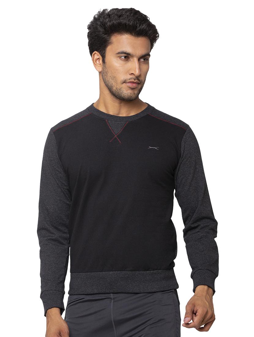 black color block t-shirt - 18045367 - Zoom Image - 0