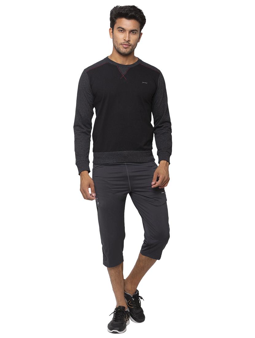 black color block t-shirt - 18045367 - Standard Image - 3
