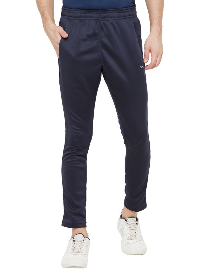 navy blue solid full length track pant - 18045382 -  Zoom Image - 0