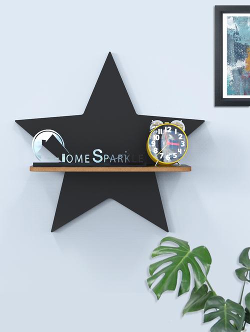 star wall shelf wall mounted floating shelves innovative wall hanging (dark brown) - 18045673 - Standard Image - 0