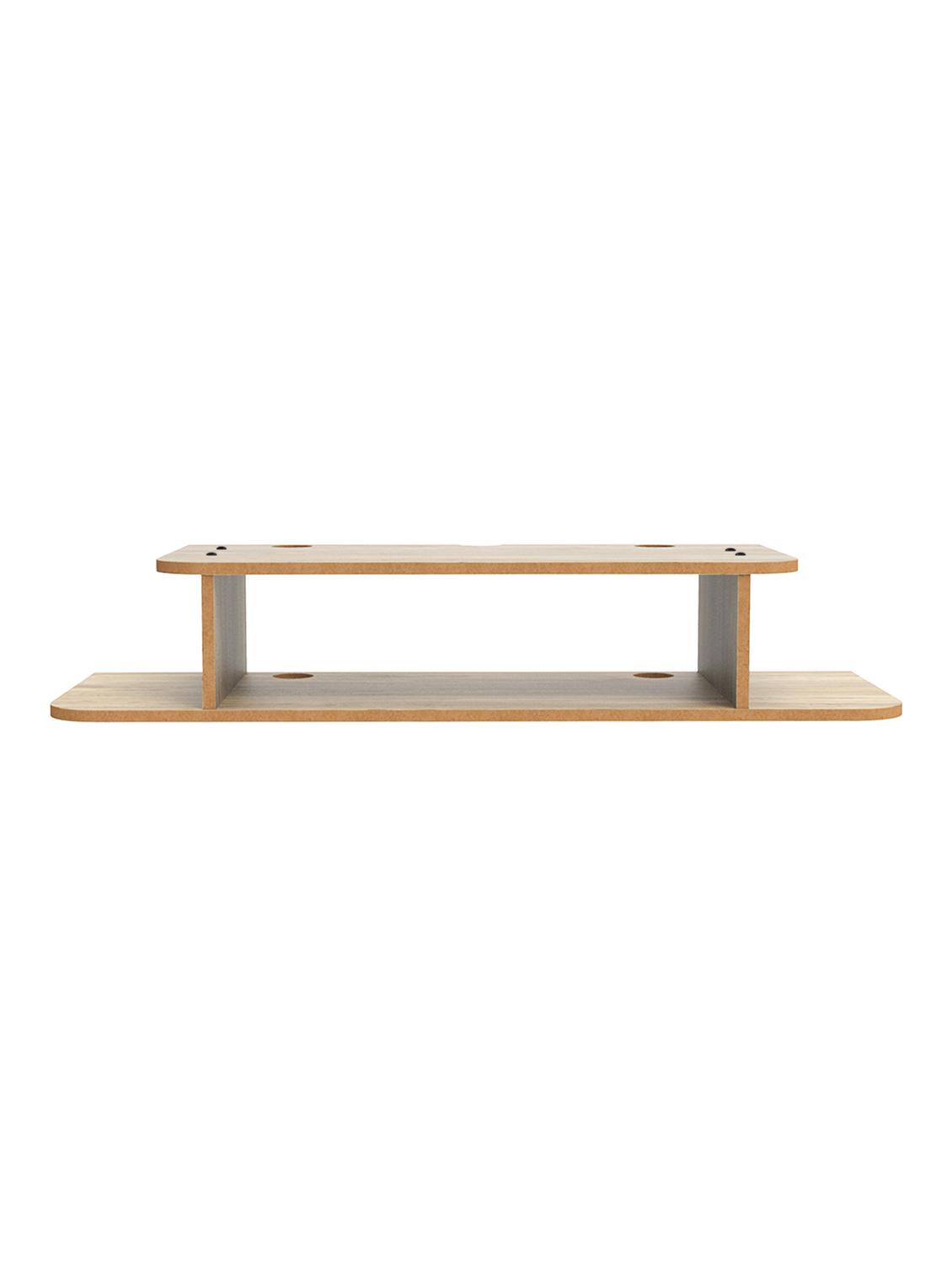home sparkle straight set top box holder floating shelf (dark brown) - 18045680 - Standard Image - 3
