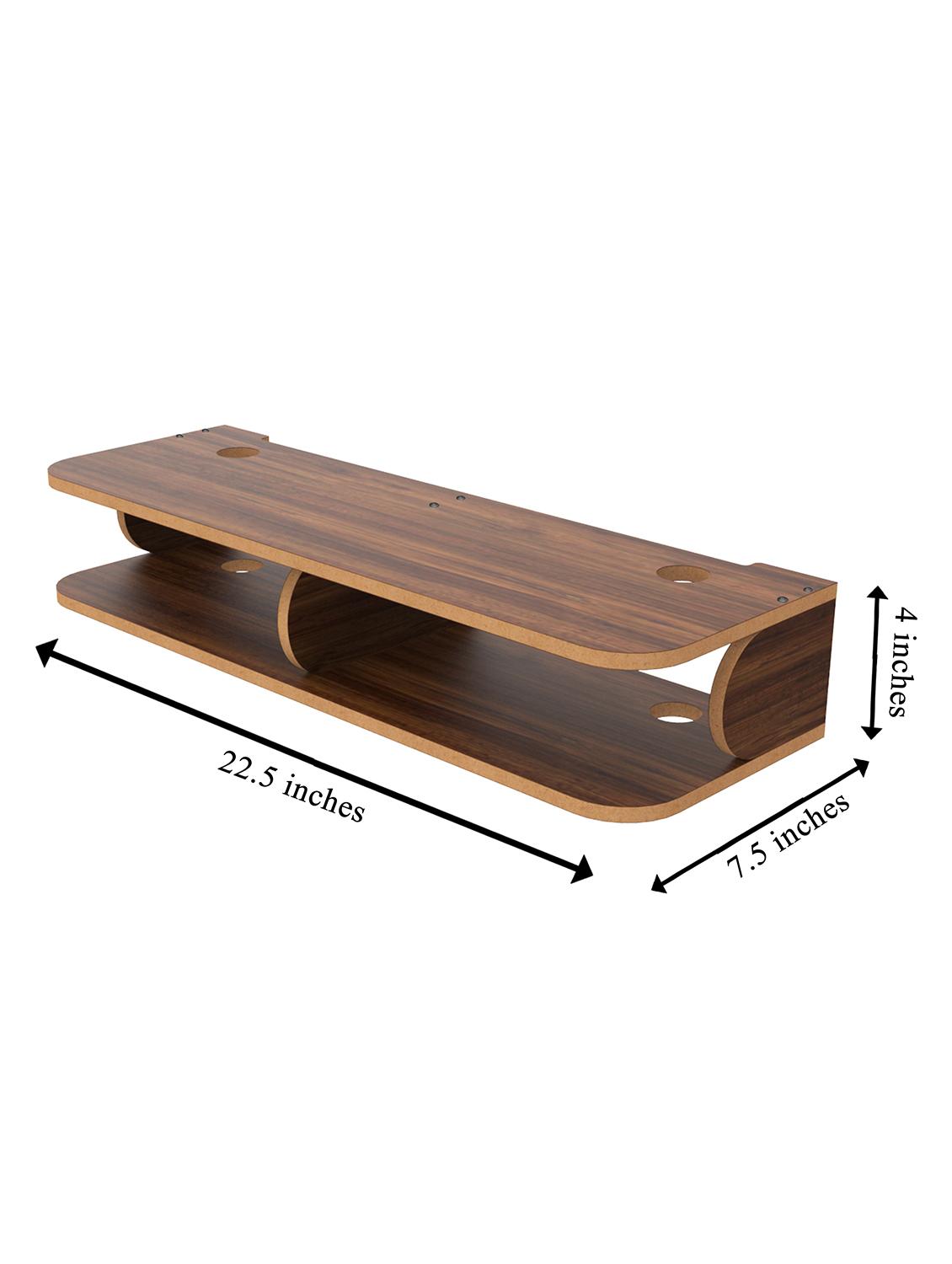 home sparkle engineered wood long set top box holder - 18045729 - Standard Image - 3