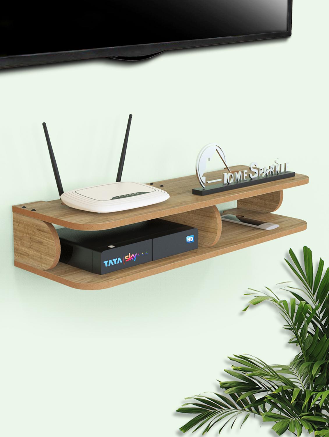 home sparkle engineered wood long set top box holder - 18045730 - Zoom Image - 0
